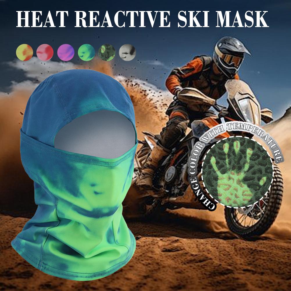 Balaclava Ski Mask - Heat-Sensitive Color Changing Face Mask Cycling