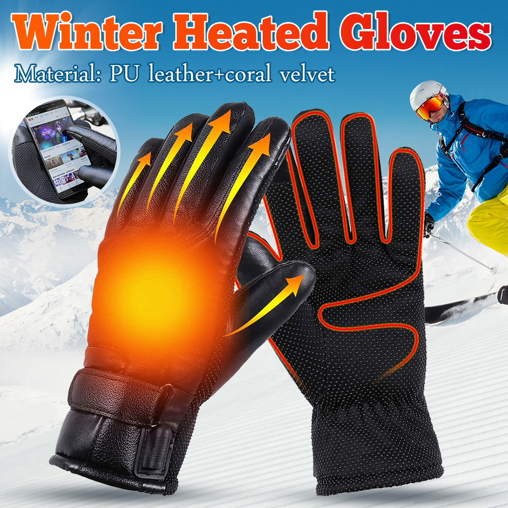 Hand Warmer Electric - USB Electric Heated Gloves Outdoor Thermal