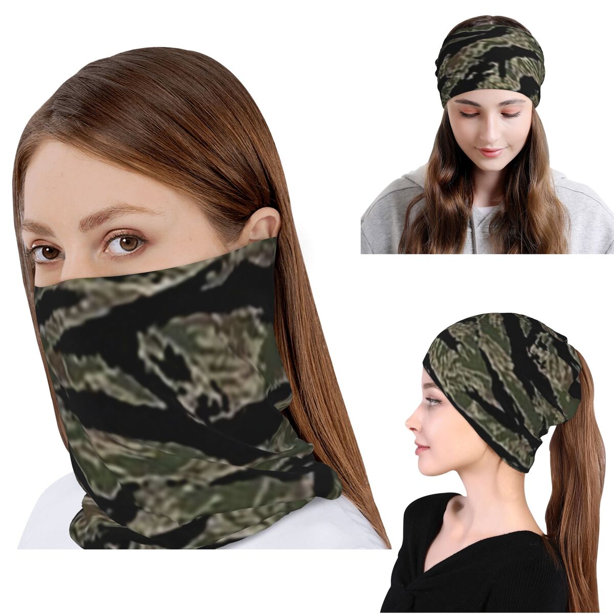 Tiger Stripe Camouflage Milita – Knit Beanie Hat Warm Bewertung und Preis