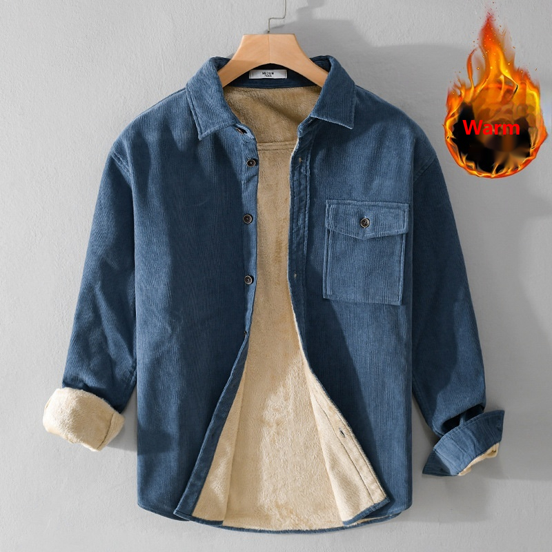 Men's Corduroy Shirt Jacket He – Flannel Shirt Lined Bewertung und Preis