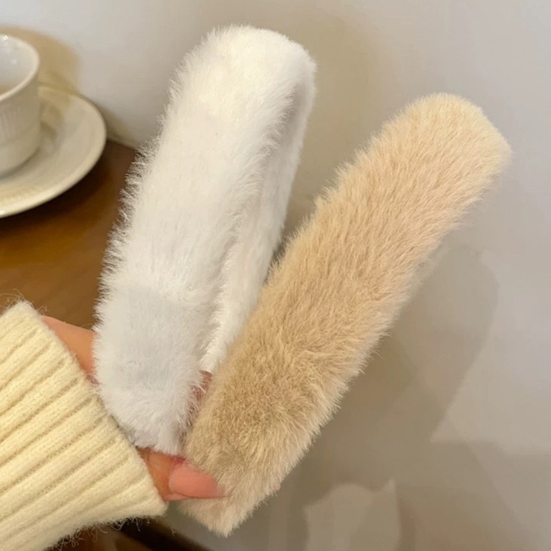 Korean Soft Headband Women Gir – Winter Headband Fleece Bewertung und Preis