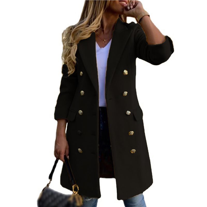 A24F-Women Fall Winter Wool Co – Wool Coat Peacoat Bewertung und Preis