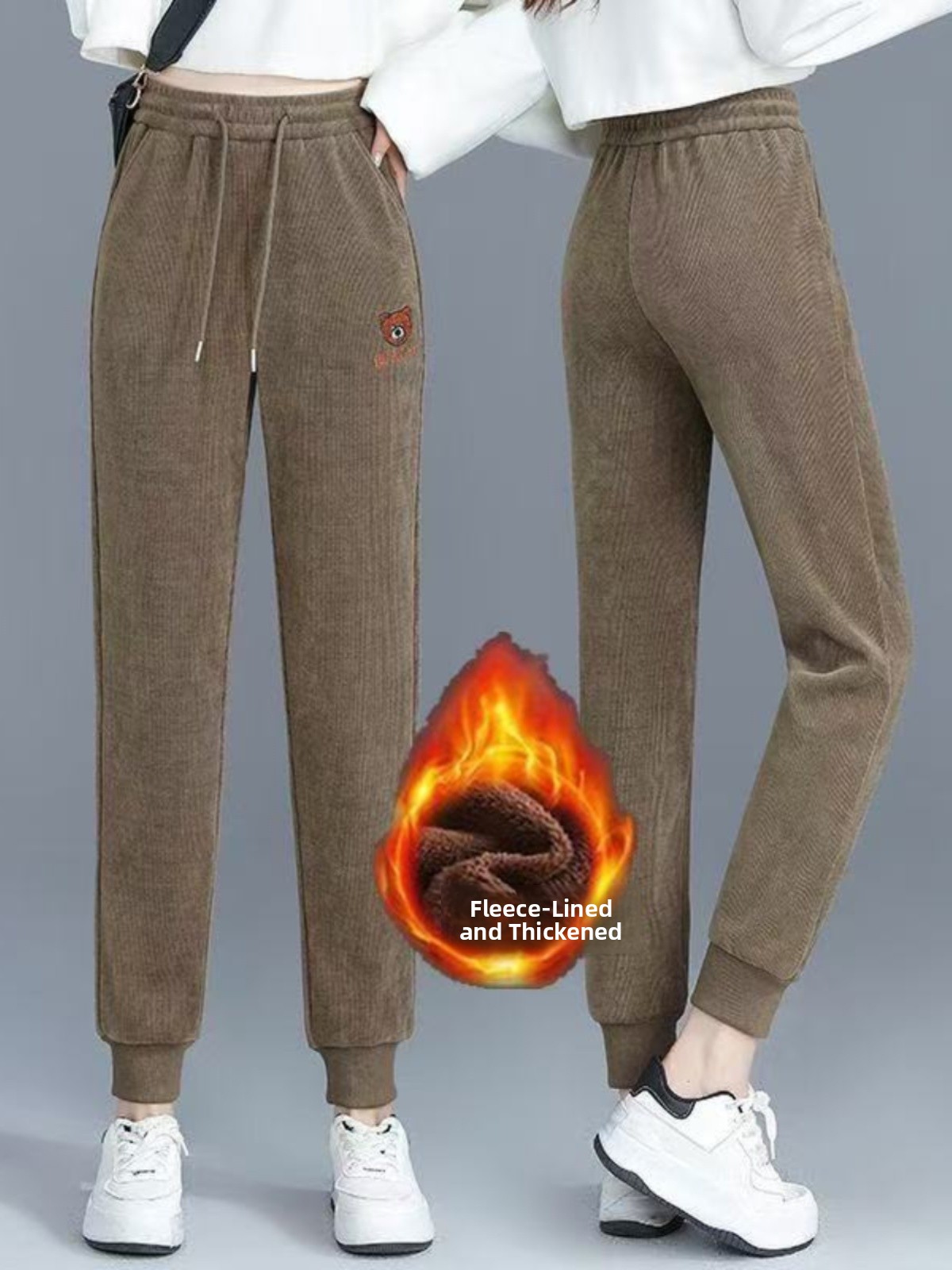 High Waist Fleece Lined Thick  – Corduroy Pant Warm Bewertung und Preis
