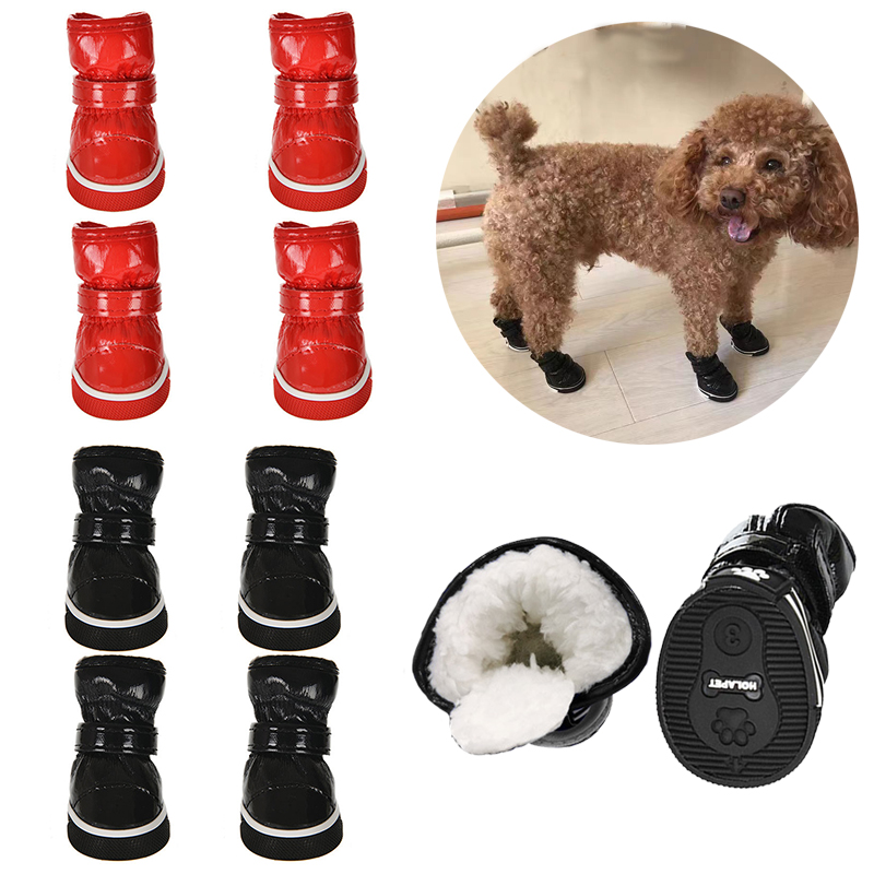 4Pcs/set Pet Shoes Winter Warm – Waterproof Winter Boot Bewertung und Preis