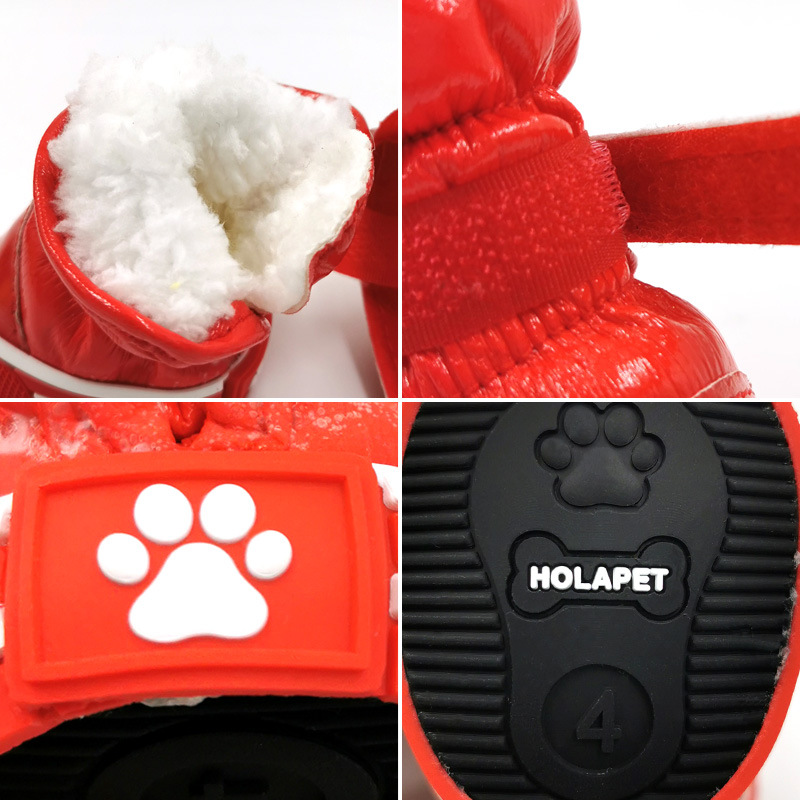 4Pcs/set Pet Shoes Winter Warm – Waterproof Winter Boot Bewertung und Preis