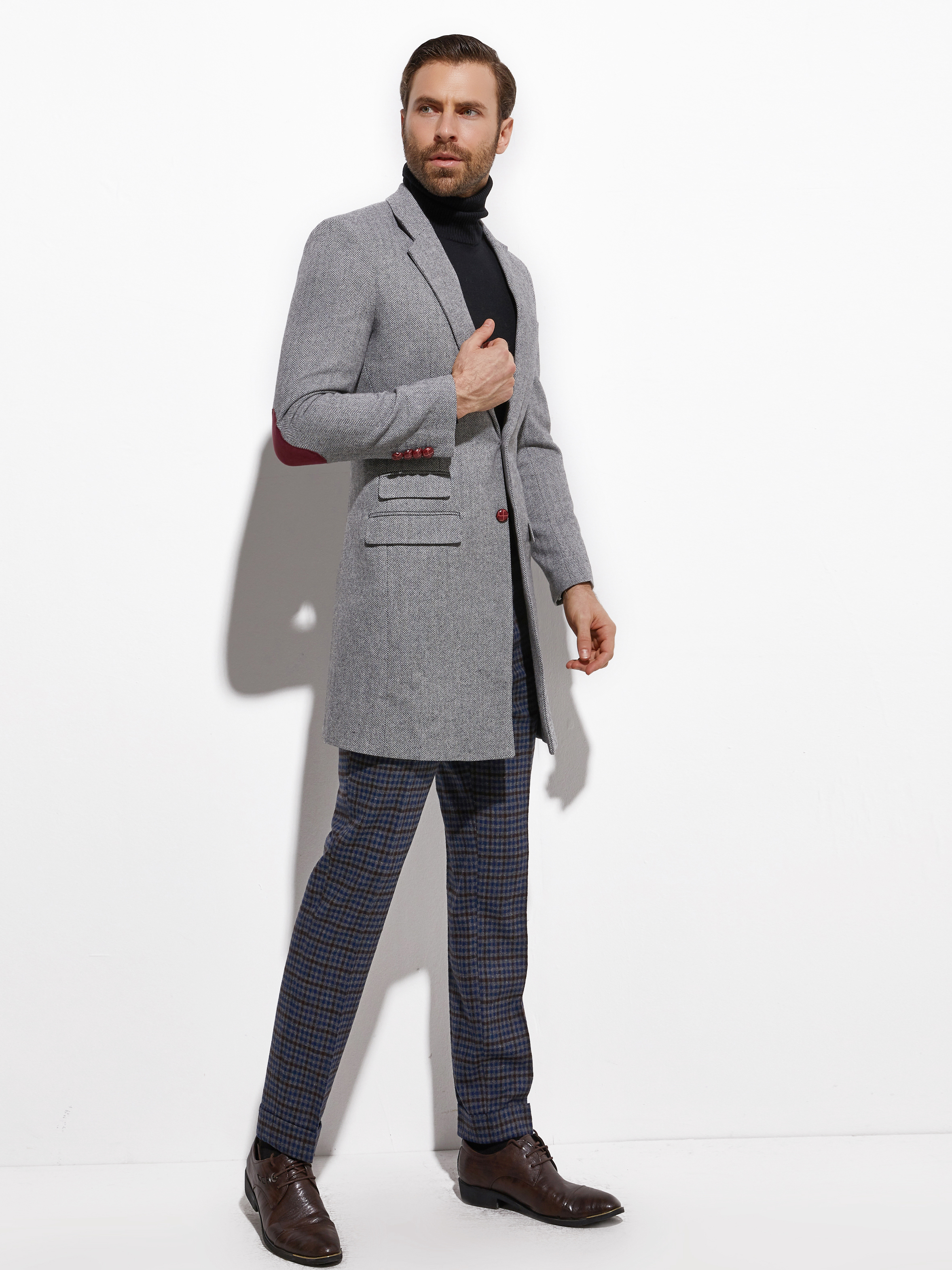2026 Medium Length Spring Autu – Wool Coat Peacoat Bewertung und Preis
