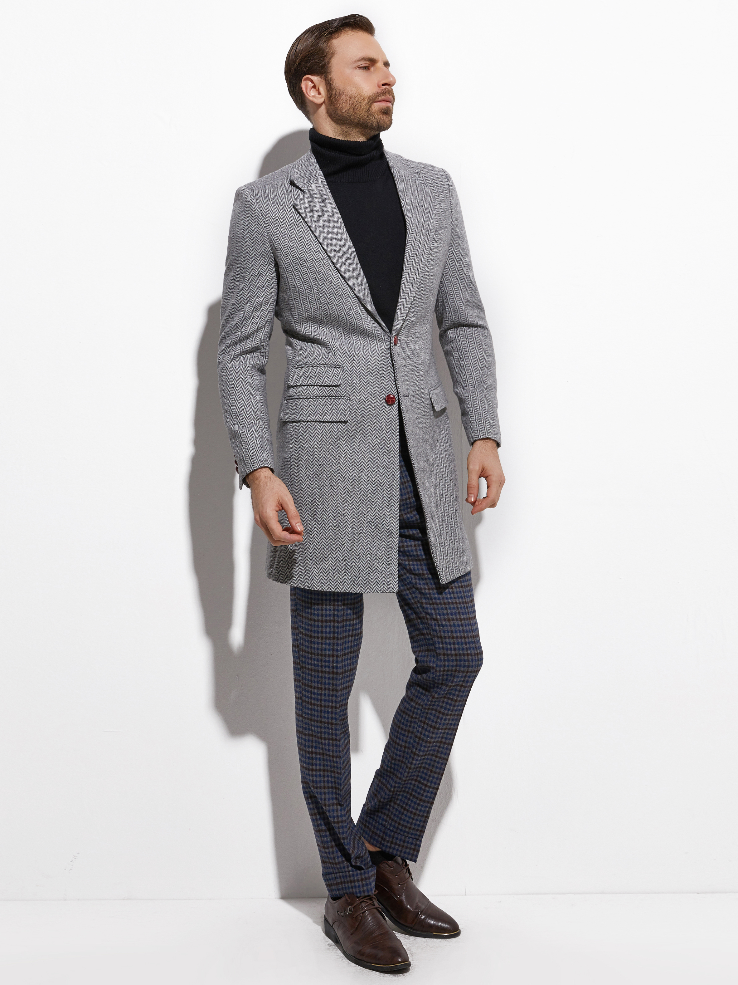 2026 Medium Length Spring Autu – Wool Coat Peacoat Bewertung und Preis