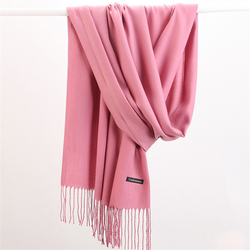 Fashion Solid Color 2023 Women – Cashmere Pashmina Wrap Bewertung und Preis