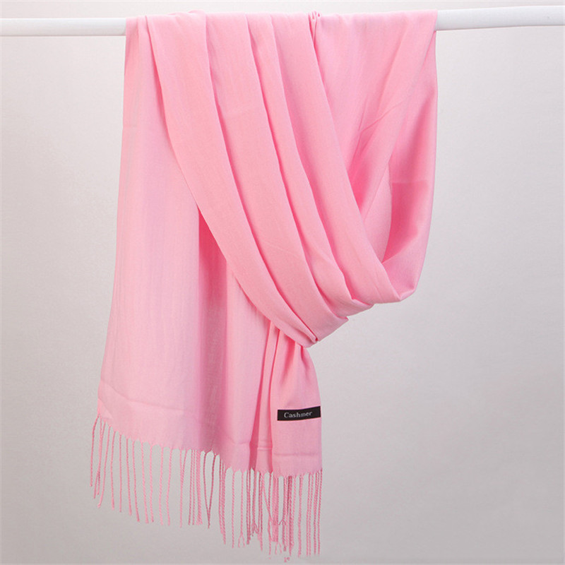 Fashion Solid Color 2023 Women – Cashmere Pashmina Wrap Bewertung und Preis