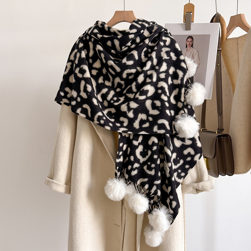 New Luxury Winter Leopard Two- – Cashmere Pashmina Wrap Bewertung und Preis