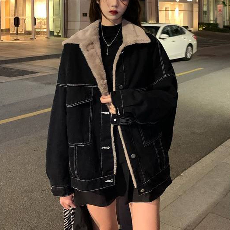 Women Denim Coat Thick Lapel S – Down Jacket Packable Bewertung und Preis
