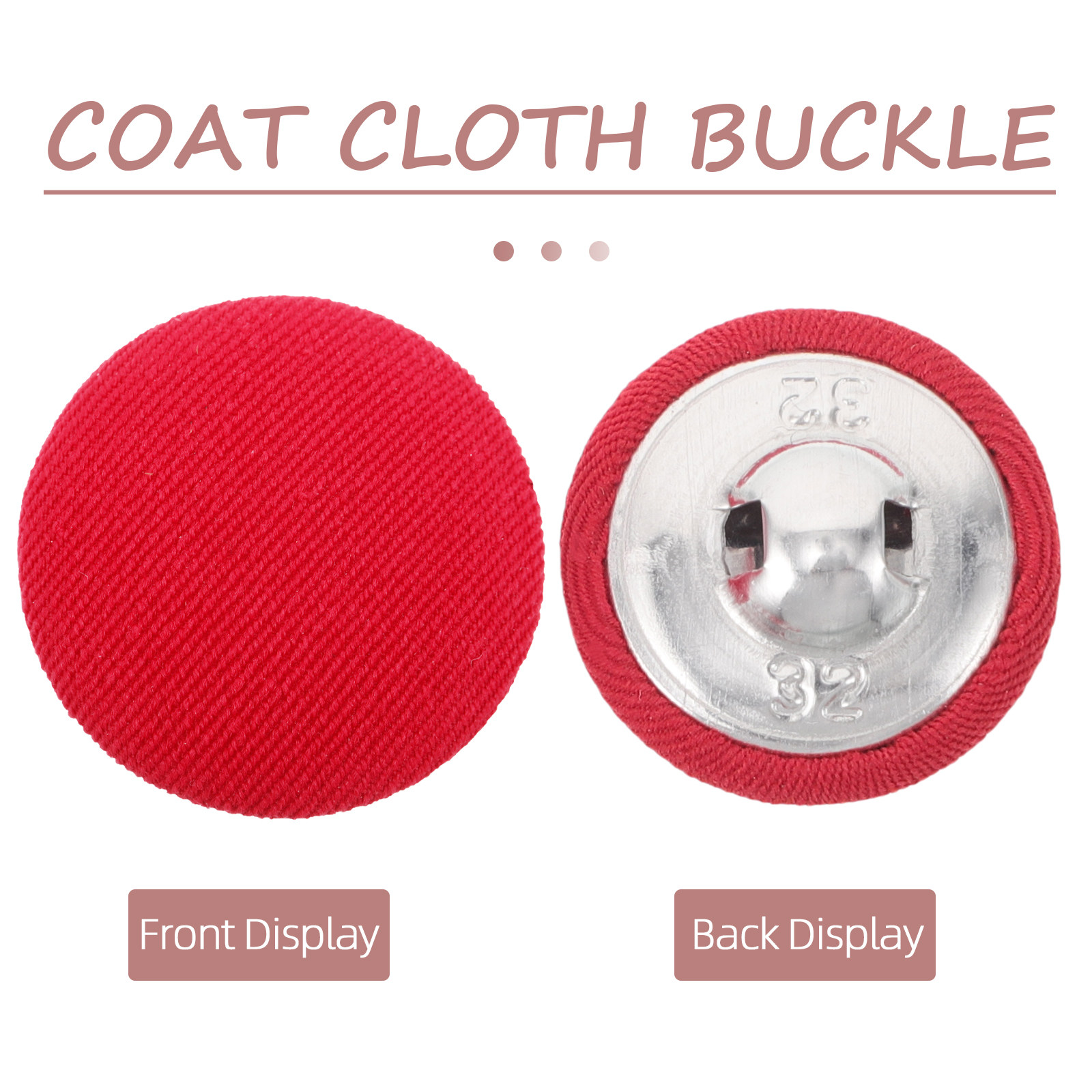 20Pcs Flat Round Fabric Covere – Wool Coat Peacoat Bewertung und Preis