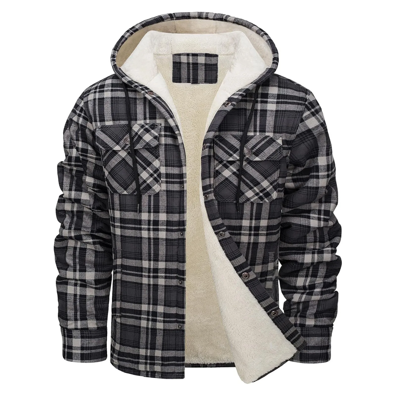 Thick Warm Flannel Hooded Jack – Flannel Shirt Lined Bewertung und Preis