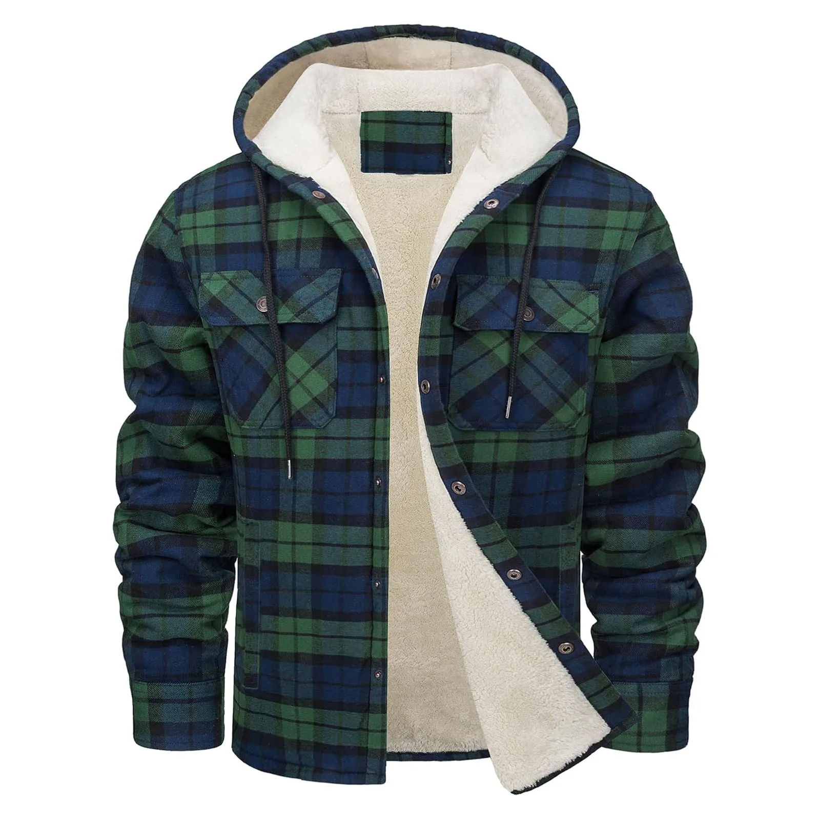 Thick Warm Flannel Hooded Jack – Flannel Shirt Lined Bewertung und Preis