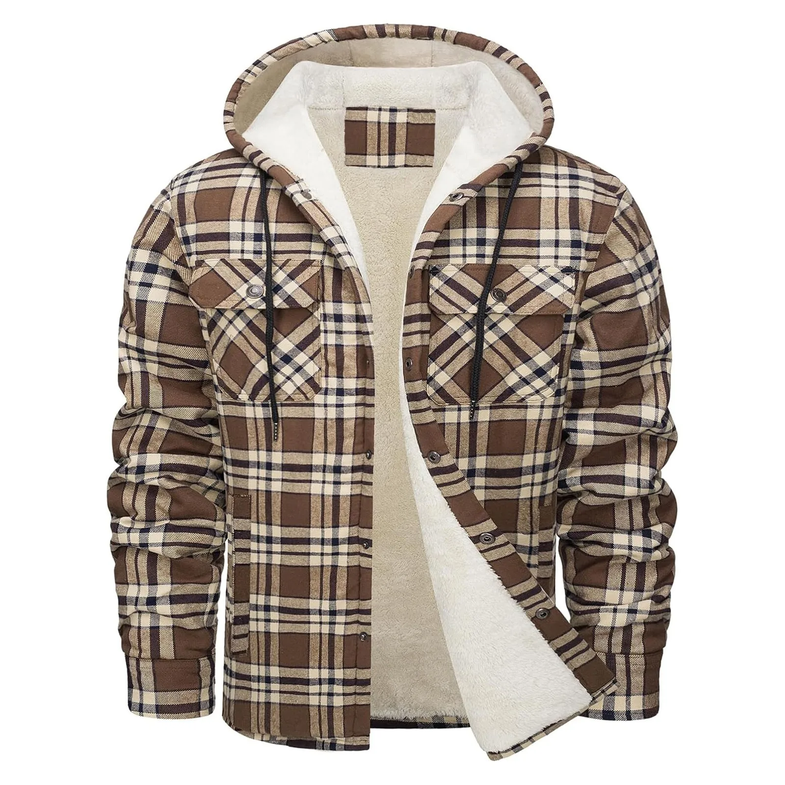 Thick Warm Flannel Hooded Jack – Flannel Shirt Lined Bewertung und Preis