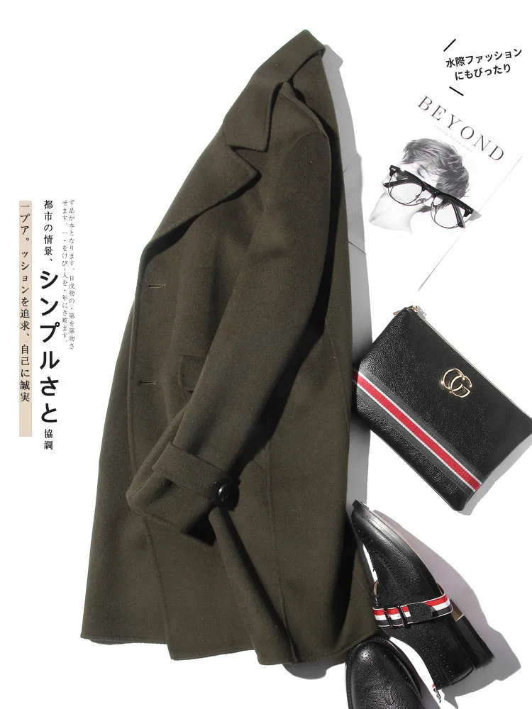 AYUNSUE 100% Wool Coat Men Aut – Wool Coat Peacoat Bewertung und Preis