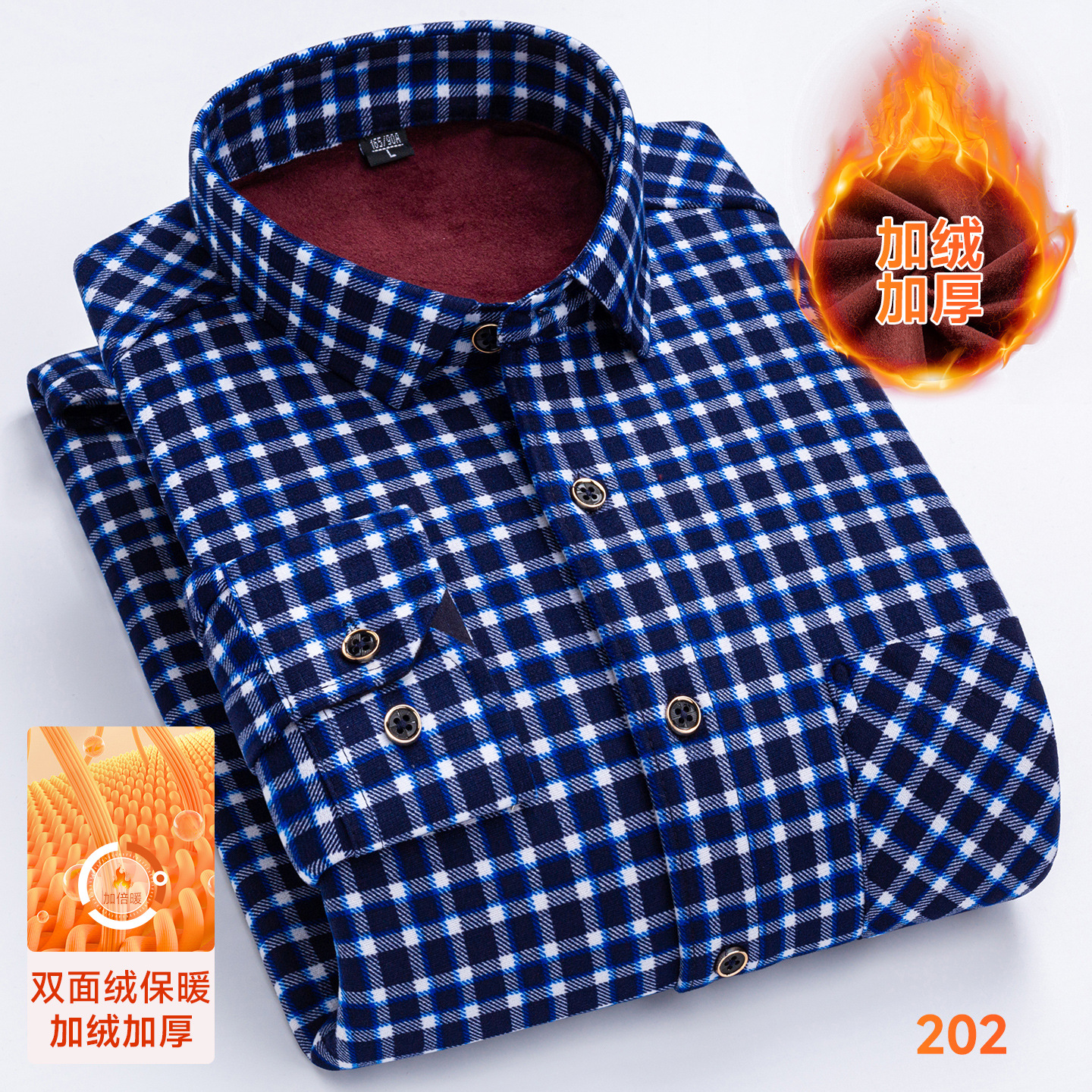 8XL Men Winter Warm Plaid Shir – Flannel Shirt Lined Bewertung und Preis