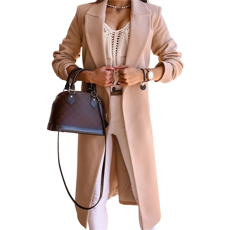 A24F-Women Long Wool Coats For – Wool Coat Peacoat Bewertung und Preis