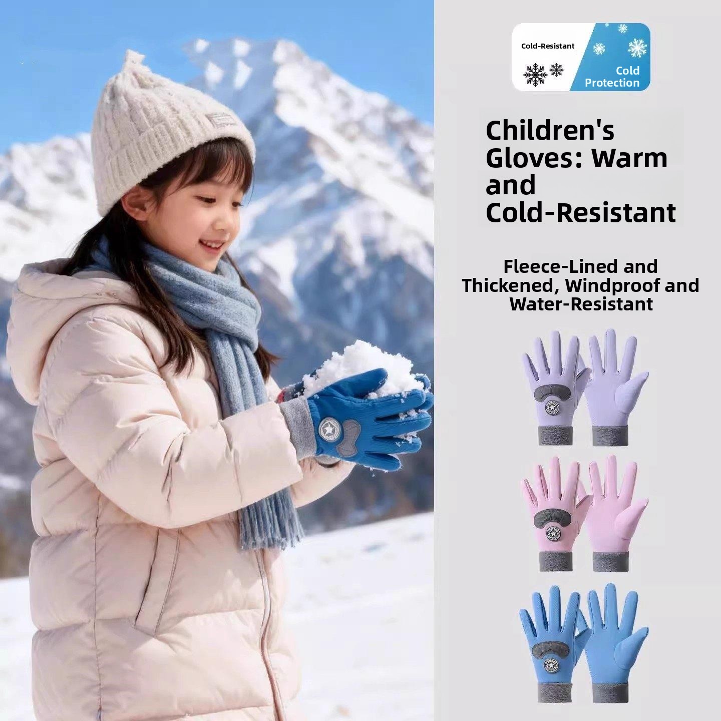 Children's Ski Gloves Winter W – Snow Glove Insulated Bewertung und Preis