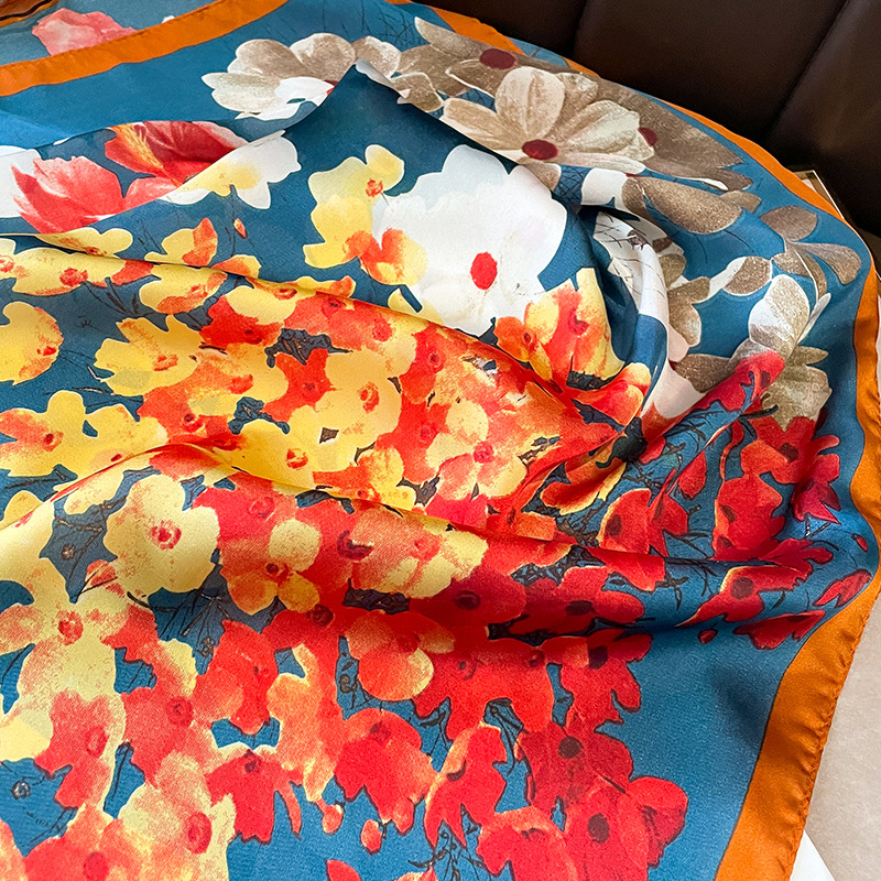 70x70cm Silk Scarf Square For  – Shawl Wrap Winter Bewertung und Preis