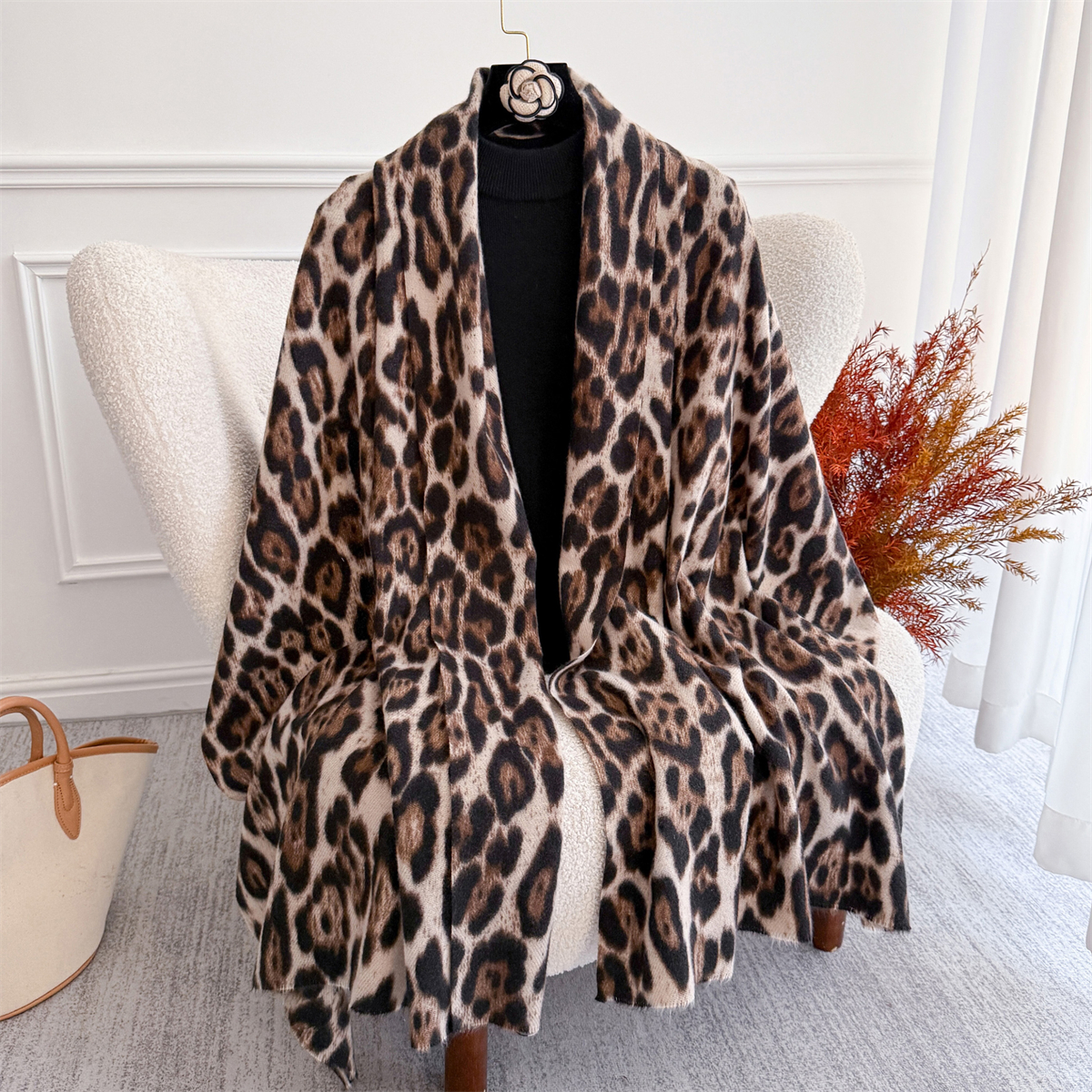 Winter Warm Women Scarf Leopar – Cashmere Pashmina Wrap Bewertung und Preis