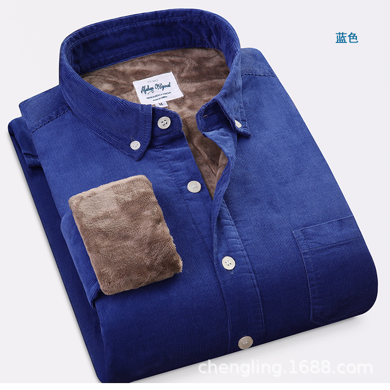 Corduroy Warm Shirts Cotton Pl – Flannel Shirt Lined Bewertung und Preis