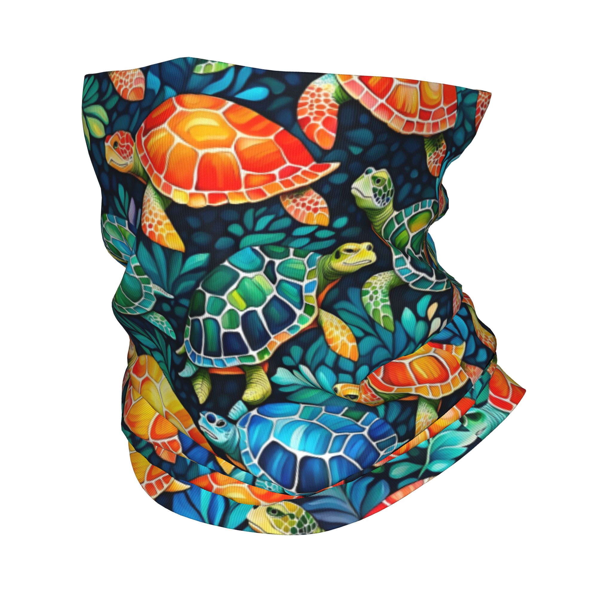 Custom Funny Colorful Sea Turt – Neck Gaiter Fleece Bewertung und Preis