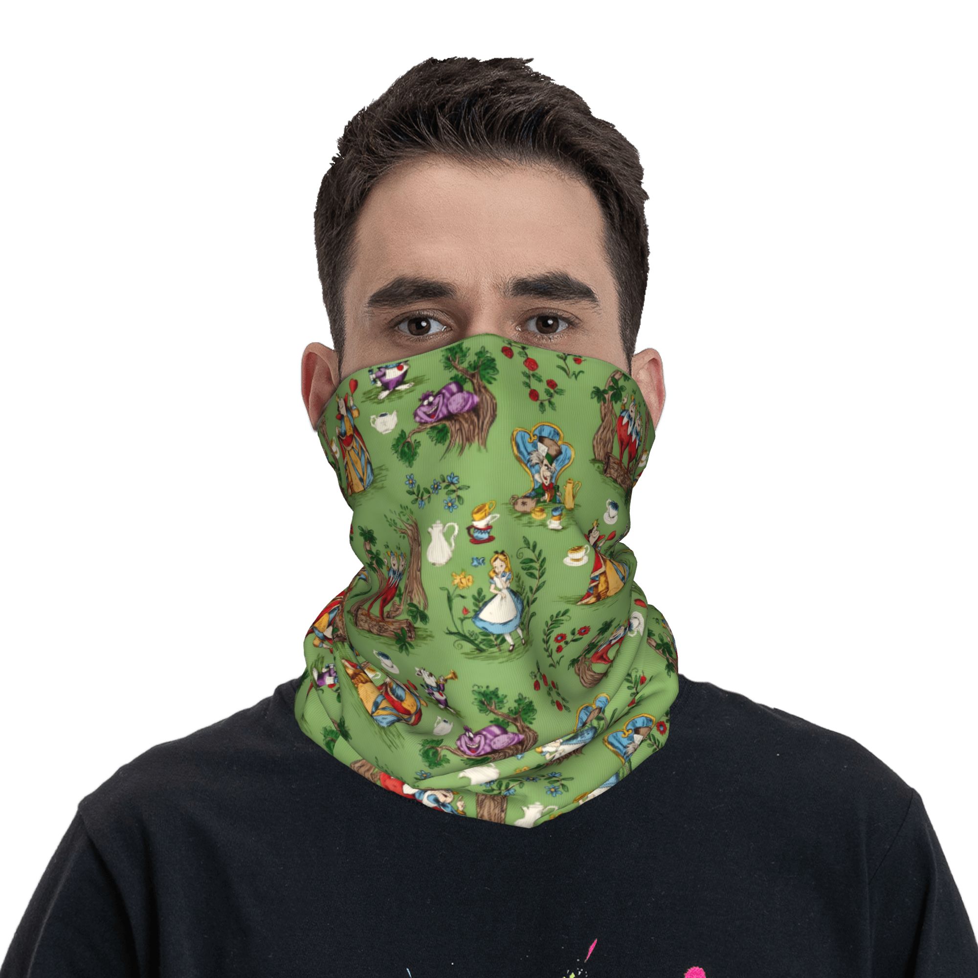 Custom A-Alice in W-Wonderland – Neck Gaiter Fleece Bewertung und Preis