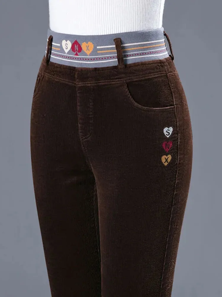 Winter Thicken Plush Lined Pen – Corduroy Pant Warm Bewertung und Preis