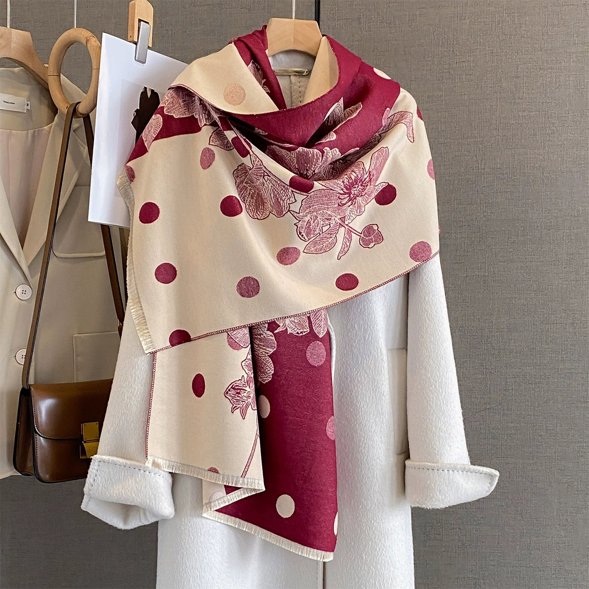 2025 Women Thicken Luxury Wint – Cashmere Pashmina Wrap Bewertung und Preis