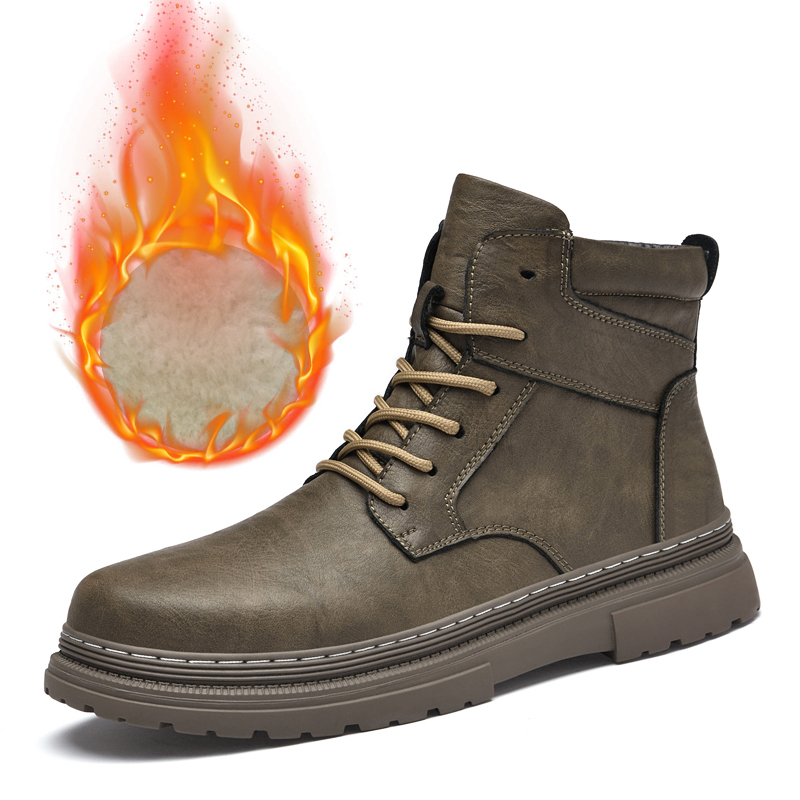 Warm Winter Men Leather Shoes  – Waterproof Winter Boot Bewertung und Preis