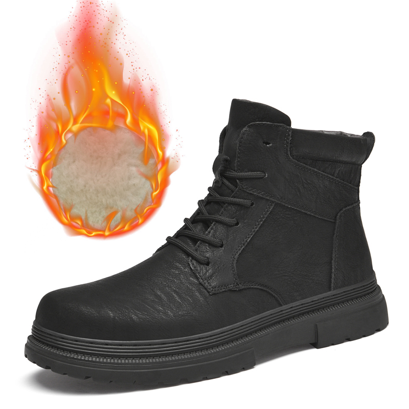 Warm Winter Men Leather Shoes  – Waterproof Winter Boot Bewertung und Preis