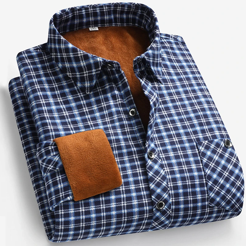 2025 Autumn and Winter Men's F – Flannel Shirt Lined Bewertung und Preis