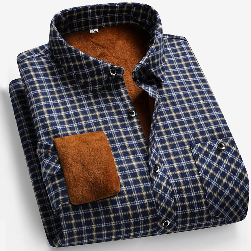 2025 Autumn and Winter Men's F – Flannel Shirt Lined Bewertung und Preis
