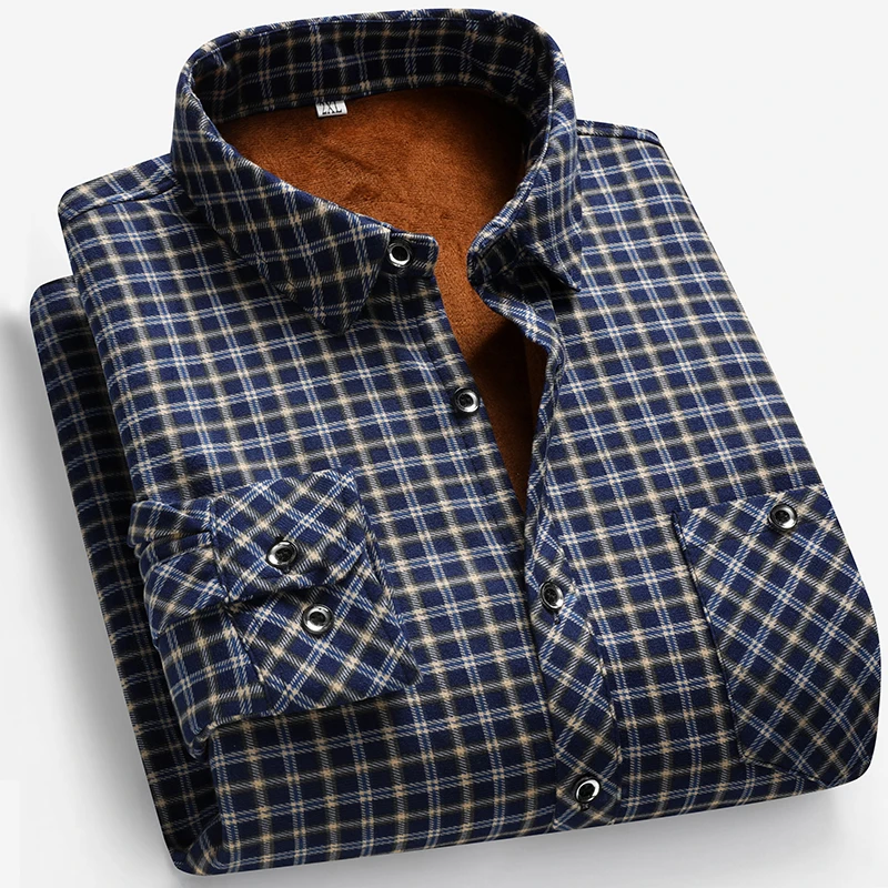 2025 Autumn and Winter Men's F – Flannel Shirt Lined Bewertung und Preis