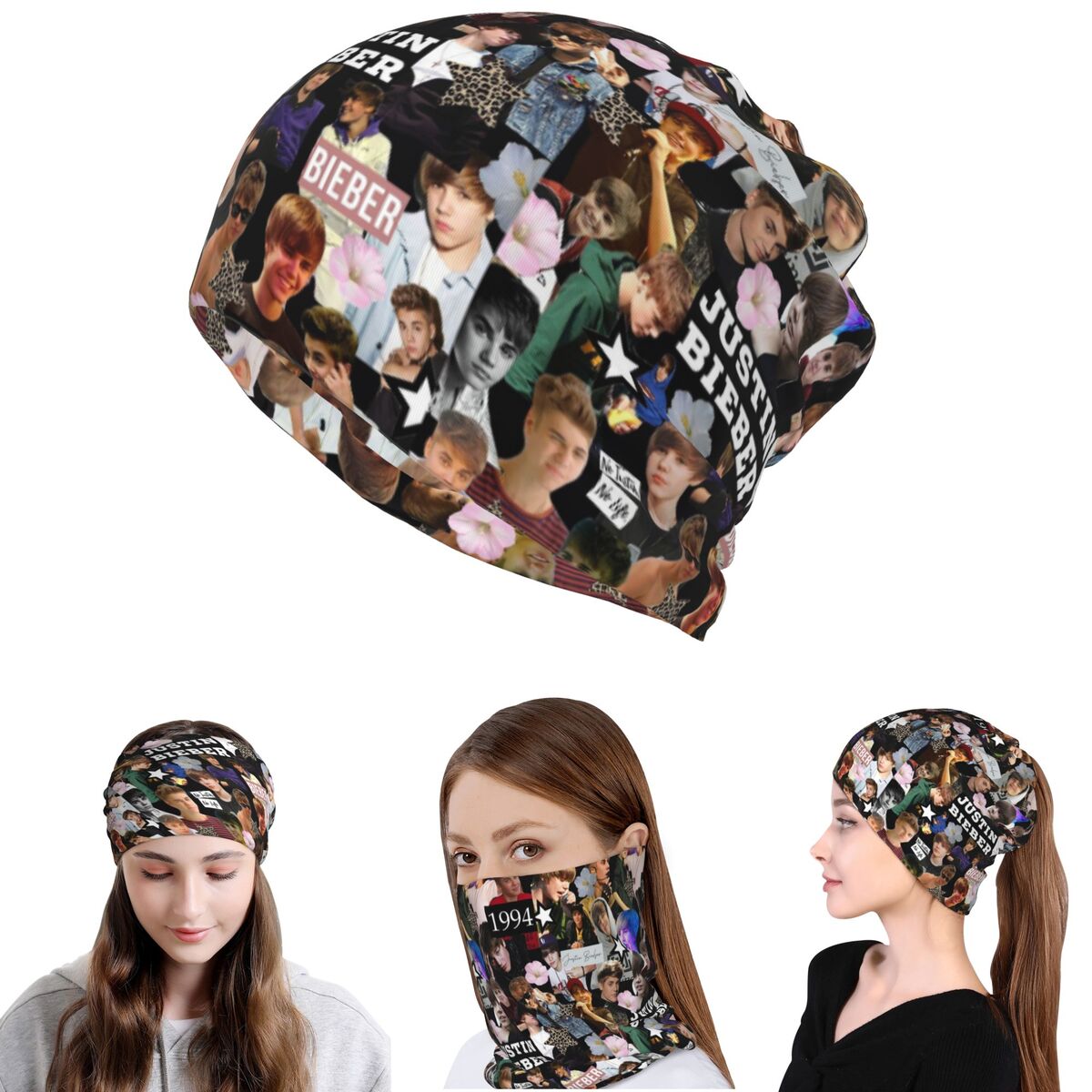 Justin Bieber Bandana Neck Cov – Knit Beanie Hat Warm Bewertung und Preis