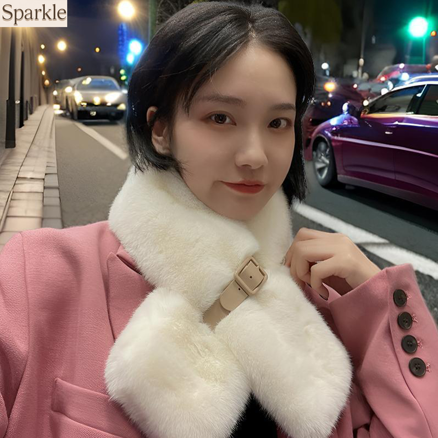 Women's Fluffy Faux Fur Scarf  – Shawl Wrap Winter Bewertung und Preis