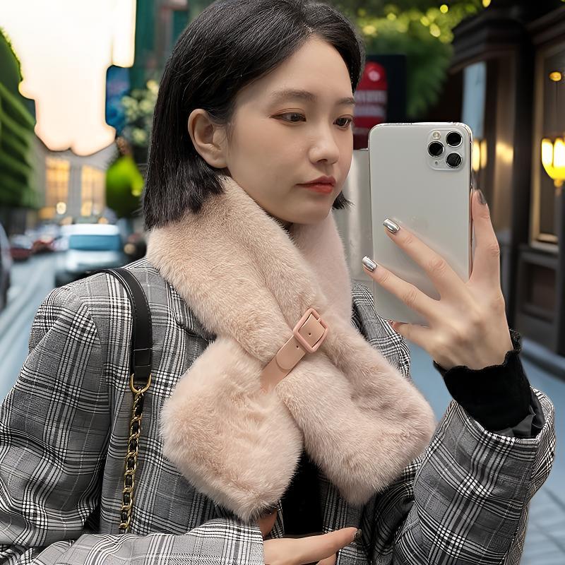 Women's Fluffy Faux Fur Scarf  – Shawl Wrap Winter Bewertung und Preis