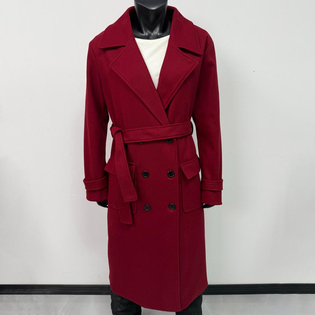 Women Coat Women's Double Brea – Wool Coat Peacoat Bewertung und Preis