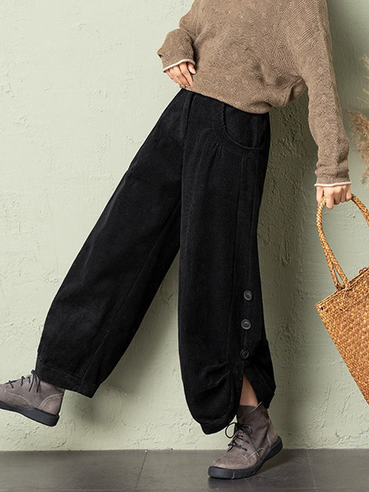 Korean Corduroy Women Pants Fa – Corduroy Pant Warm Bewertung und Preis