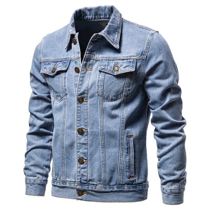 2025 Autumn Men Solid Denim Ja – Down Jacket Packable Bewertung und Preis