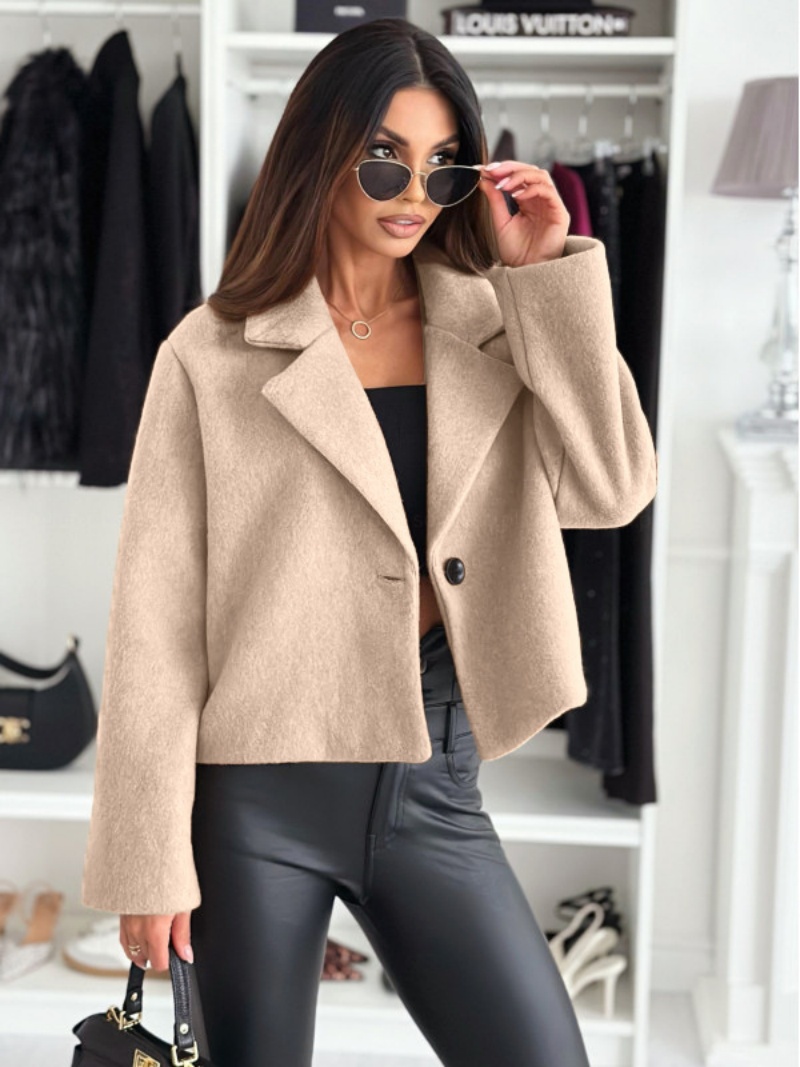 Cropped Trench Coat for Women  – Wool Coat Peacoat Bewertung und Preis