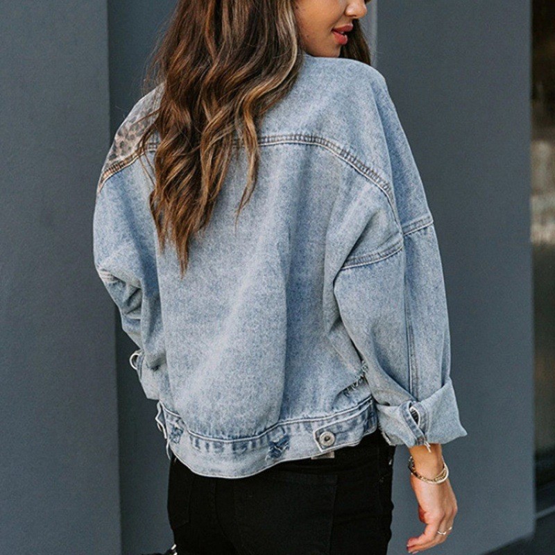 Leopard Stitching Denim Jacket – Down Jacket Packable Bewertung und Preis