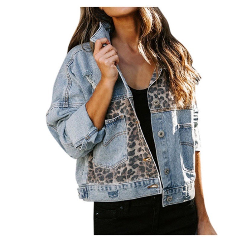 Leopard Stitching Denim Jacket – Down Jacket Packable Bewertung und Preis