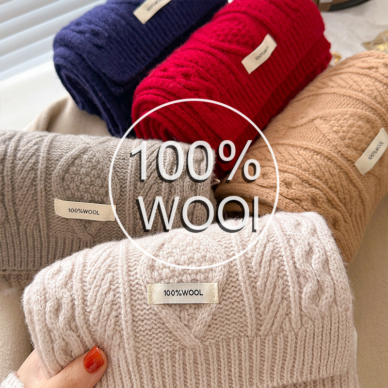 Luxury 100% Wool Scarf Women M – Shawl Wrap Winter Bewertung und Preis