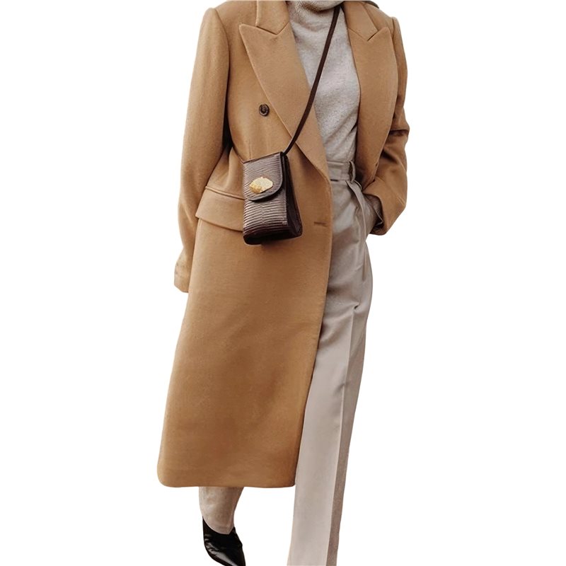A24F-Womens Long Wool Coats Fa – Wool Coat Peacoat Bewertung und Preis