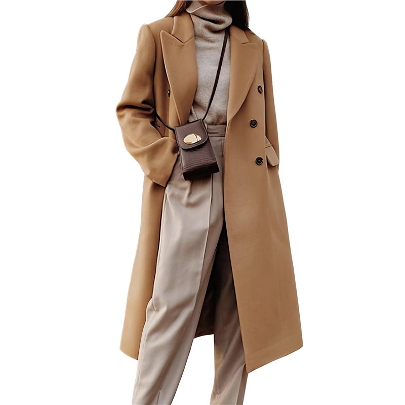 A24F-Womens Long Wool Coats Fa – Wool Coat Peacoat Bewertung und Preis