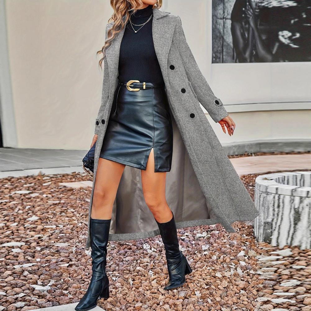 Autumn Coat Women's Long Wool  – Wool Coat Peacoat Bewertung und Preis