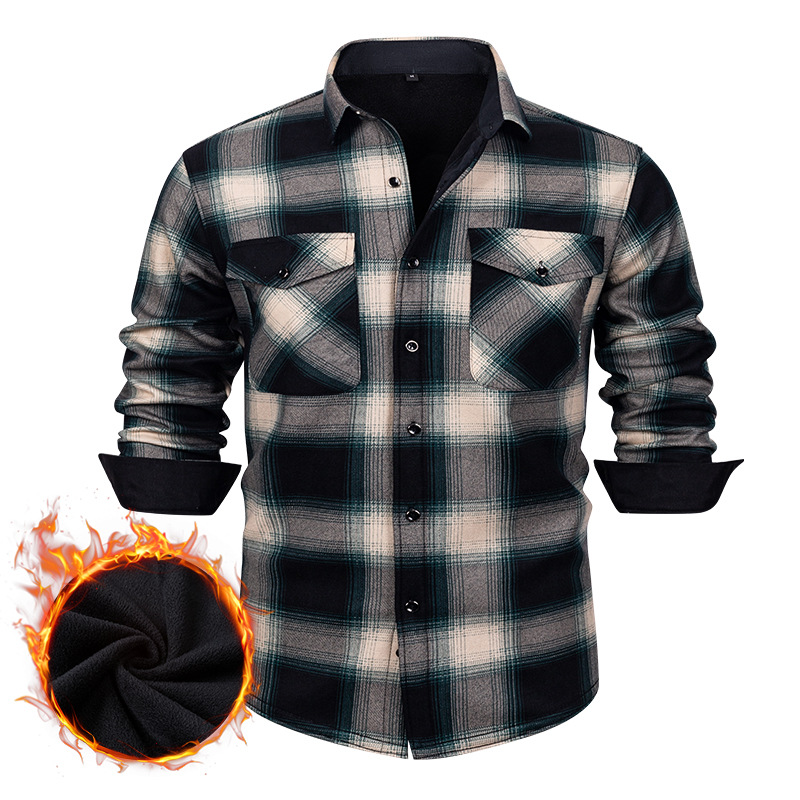 Mens Flannel Plaid Shirt Long  – Flannel Shirt Lined Bewertung und Preis