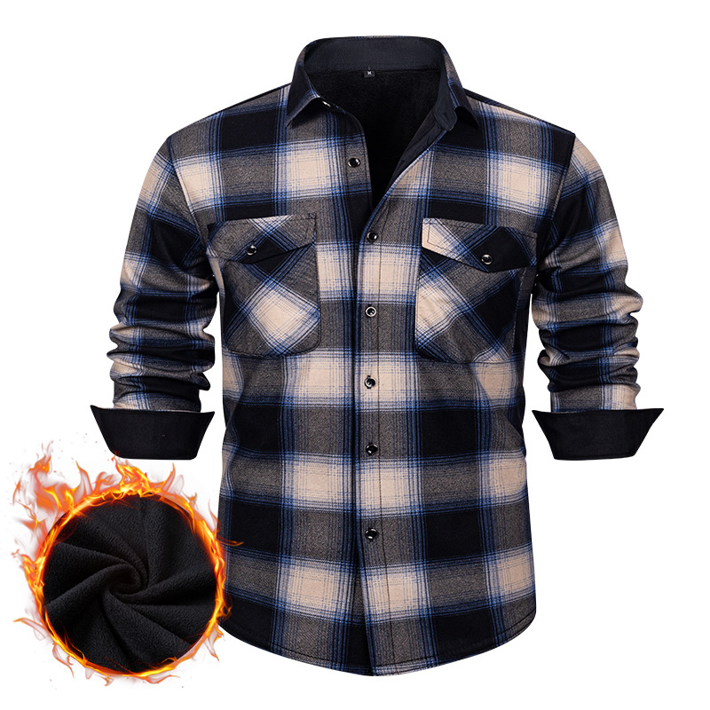 Mens Flannel Plaid Shirt Long  – Flannel Shirt Lined Bewertung und Preis